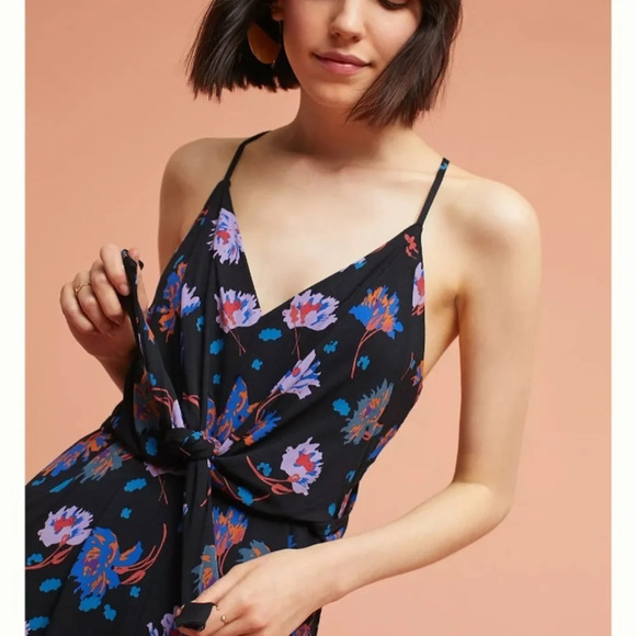 Anthropologie Moulinette Soeurs Floral Willa Tie Waist Jumpsuit - Picture 7 of 13